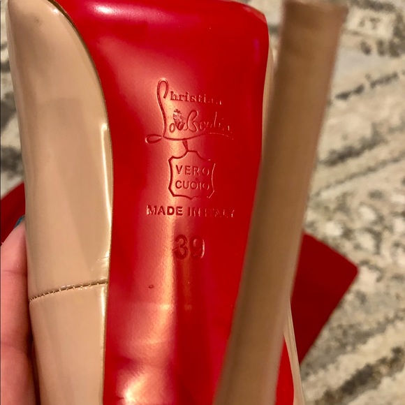 Christian Louboutin “Decollete” 85mm Patent Leather Red Sole Pumps size euro 39 - Picture 8 of 15